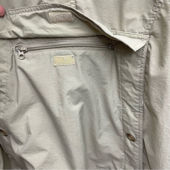 Columbia Beige Hoodie Windbreaker Pullover Women’s XL - Picture 4 of 12